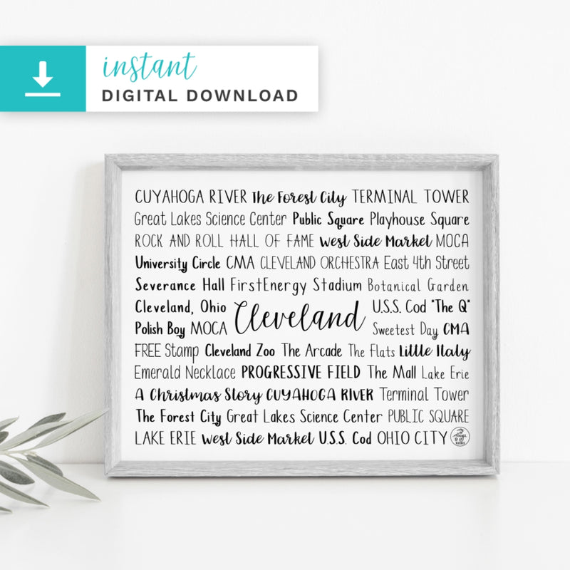 Cleveland, OH Digital Download