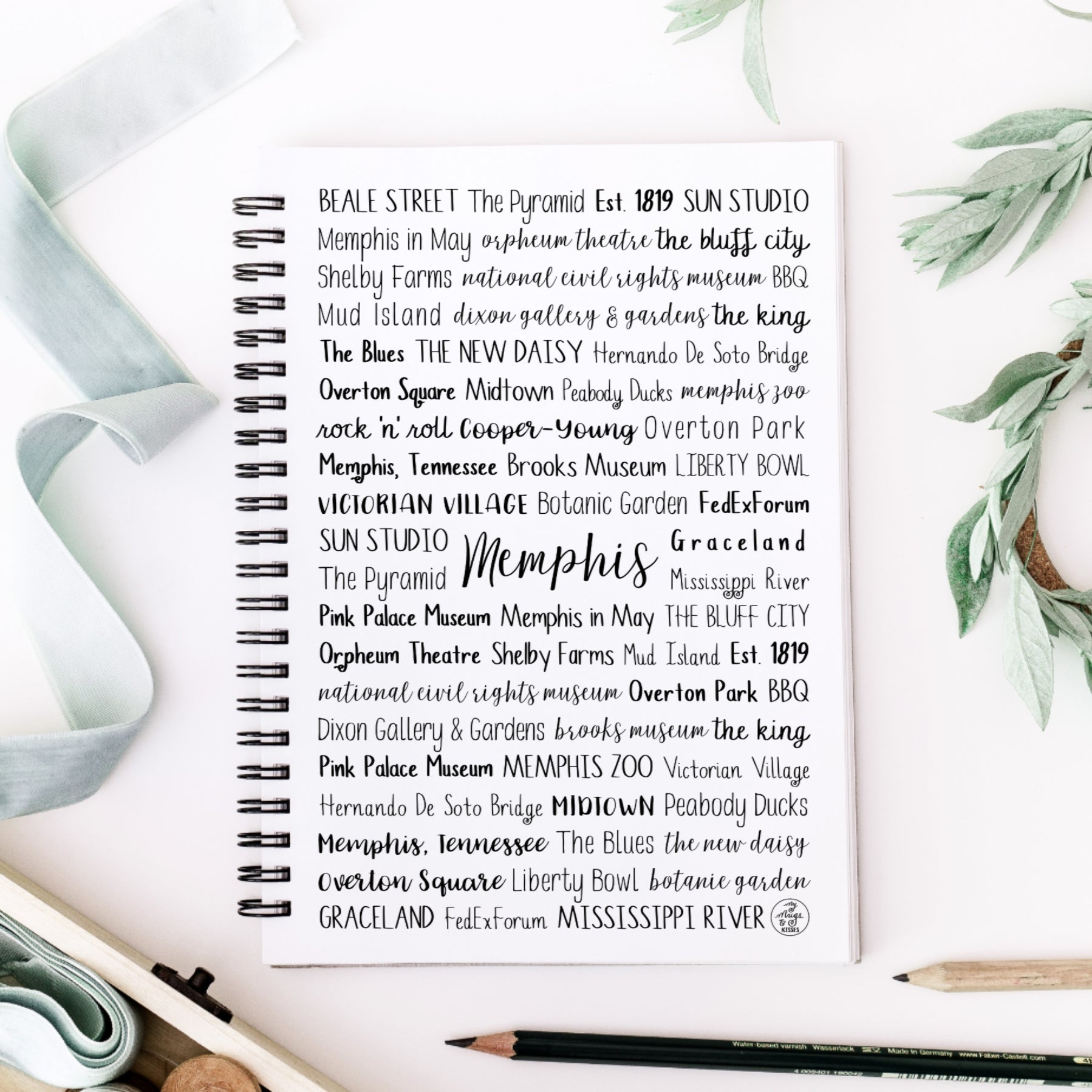 Memphis, TN Spiral Notebook