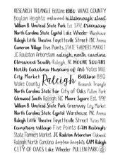 Raleigh, NC Spiral Notebook