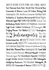 Indianapolis, IN Spiral Notebook