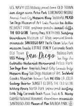 San Diego, CA Spiral Notebook