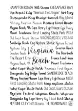 Virginia Beach, VA Spiral Notebook
