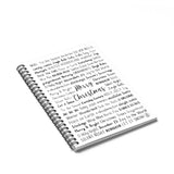 Christmas Spiral Notebook