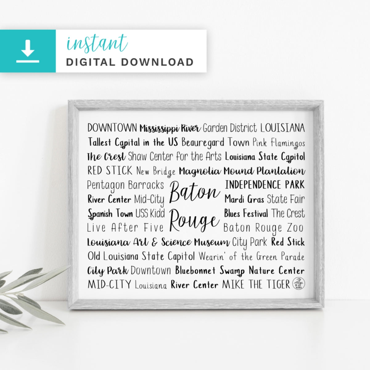 Baton Rouge, LA Digital Download