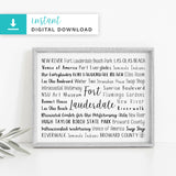 Fort Lauderdale, FL Digital Download