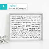 New York City, NY Digital Download