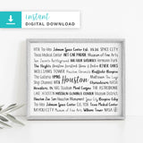 Houston, TX Digital Download
