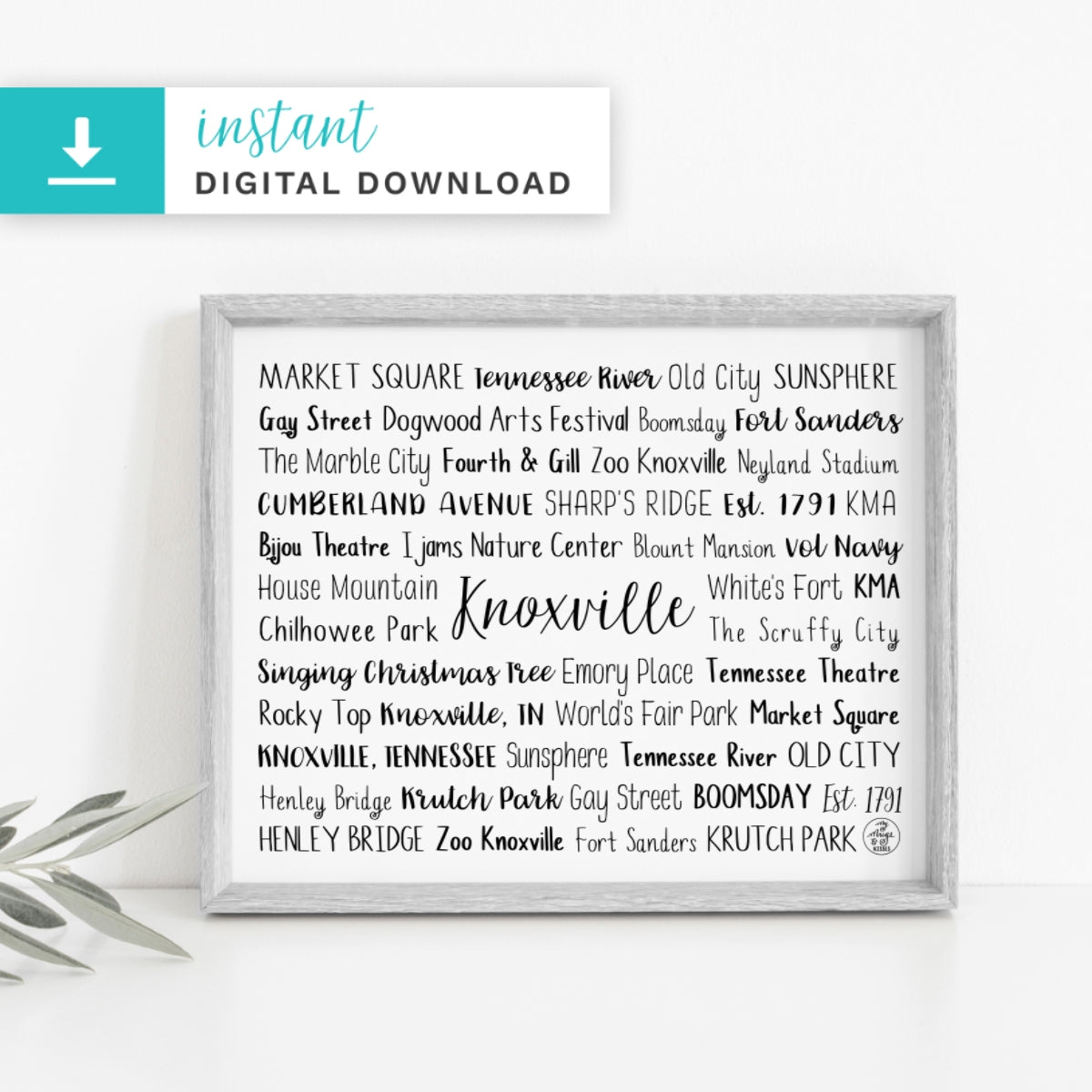Knoxville, TN Digital Download