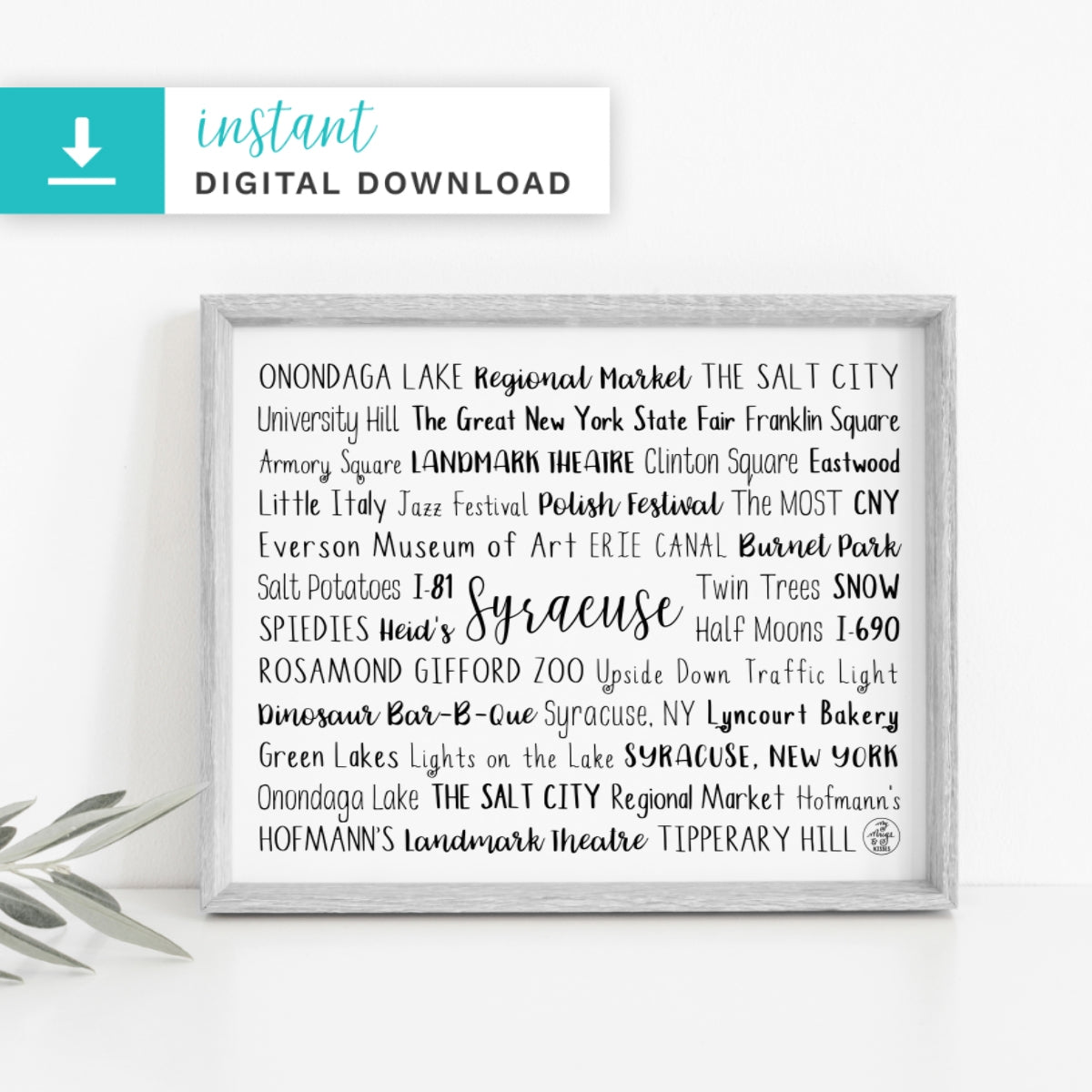 Syracuse, NY Digital Download