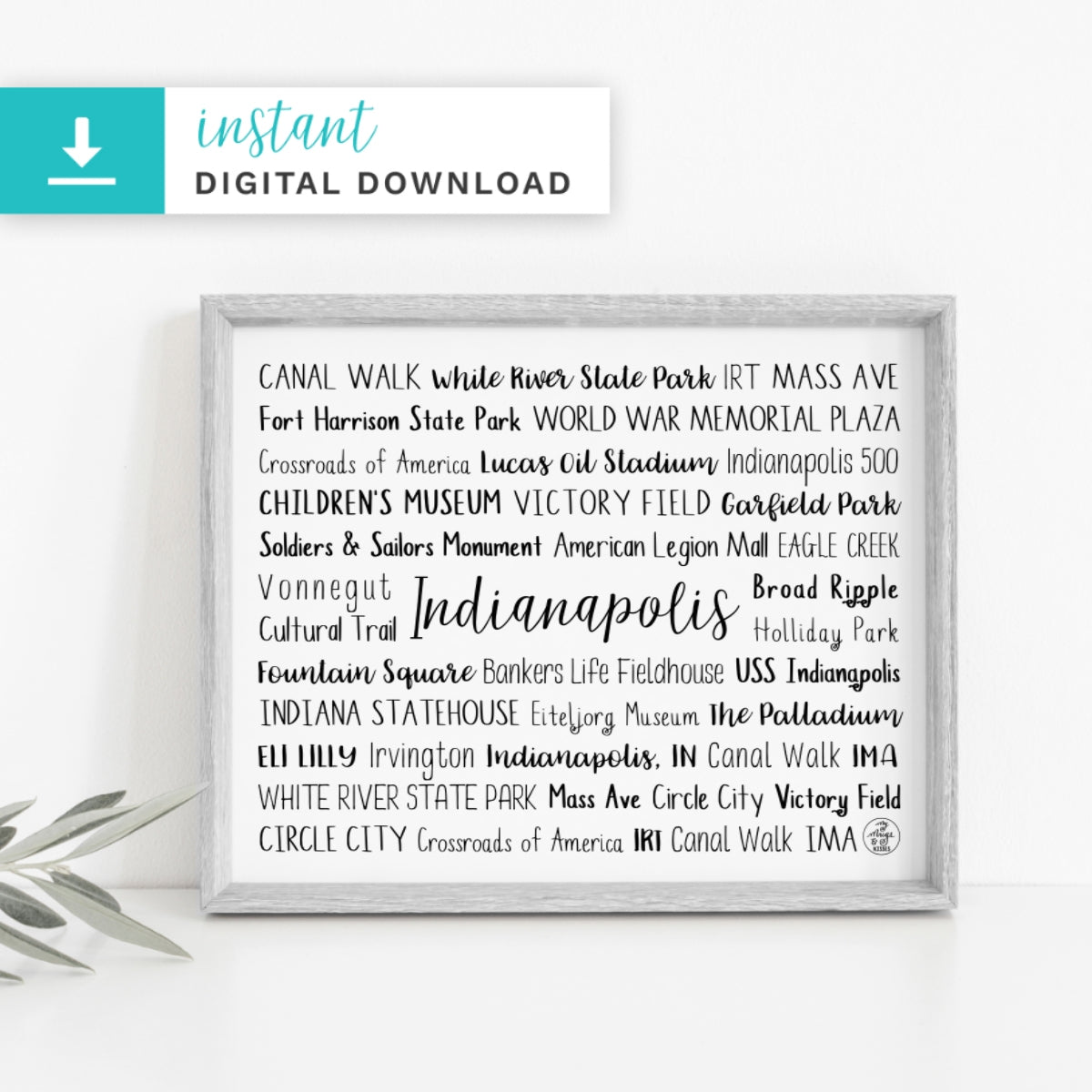 Indianapolis, IN Digital Download