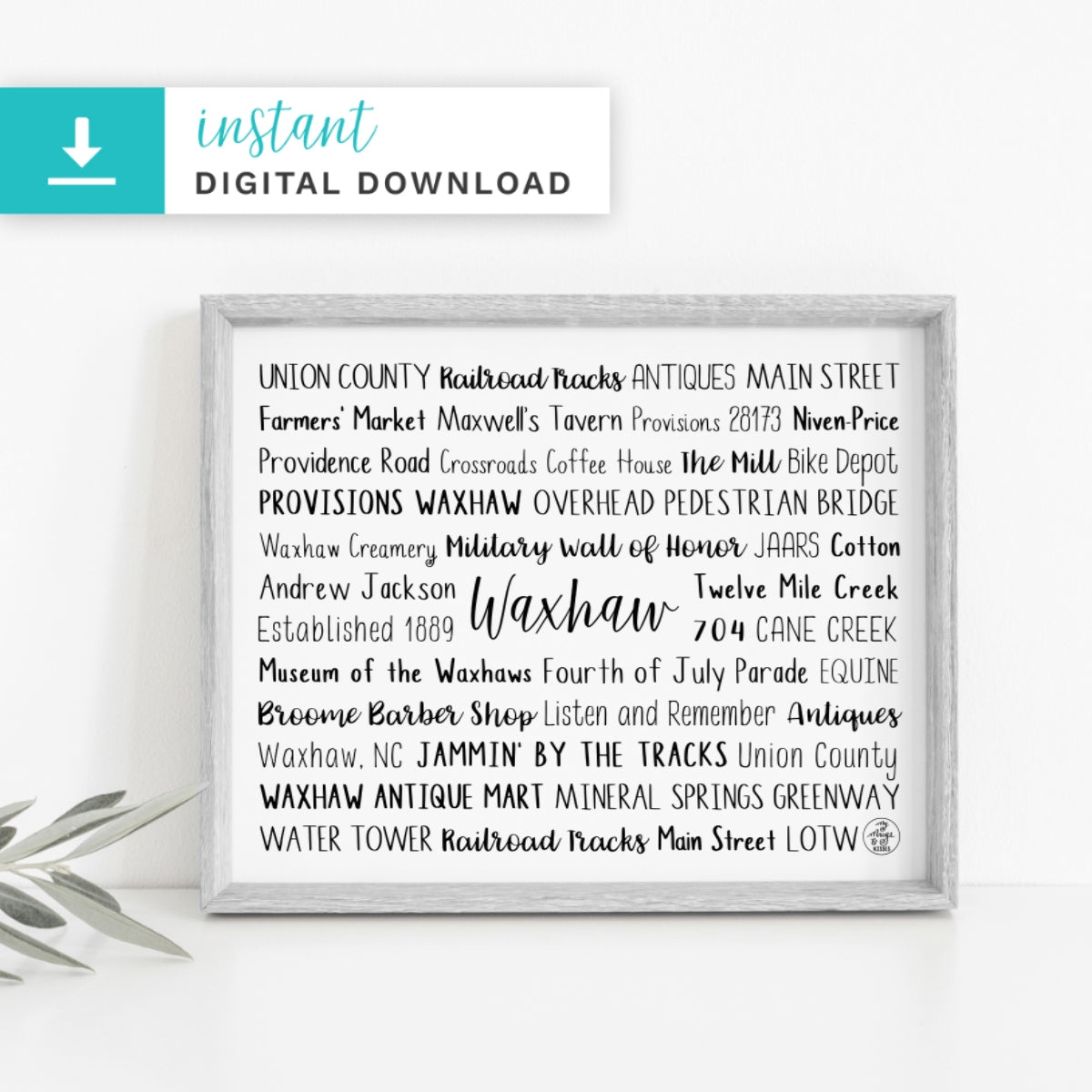 Waxhaw, NC Digital Download