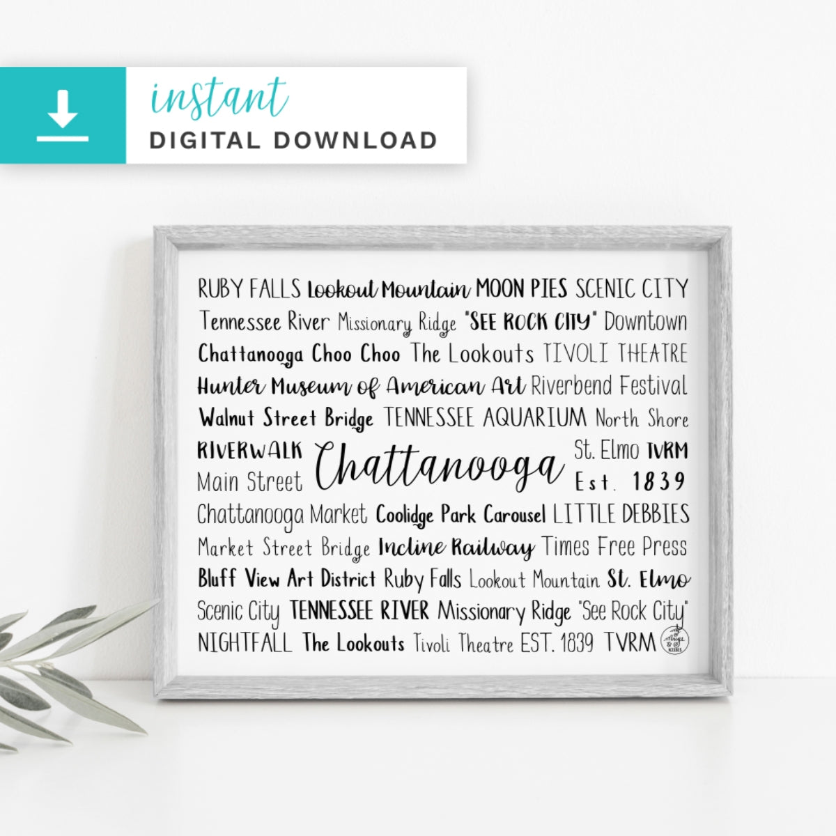 Chattanooga, TN Digital Download