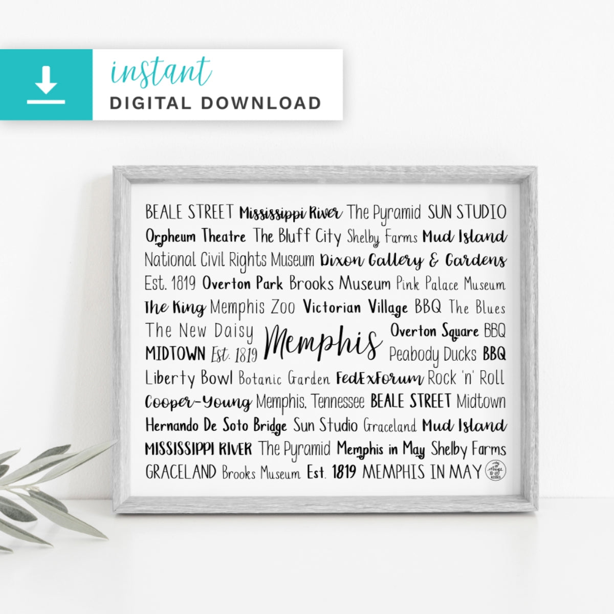 Memphis, TN Digital Download