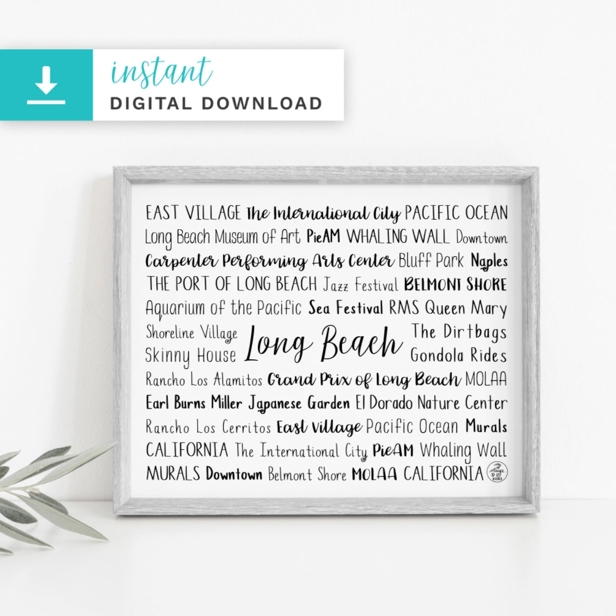 Long Beach, CA Digital Download