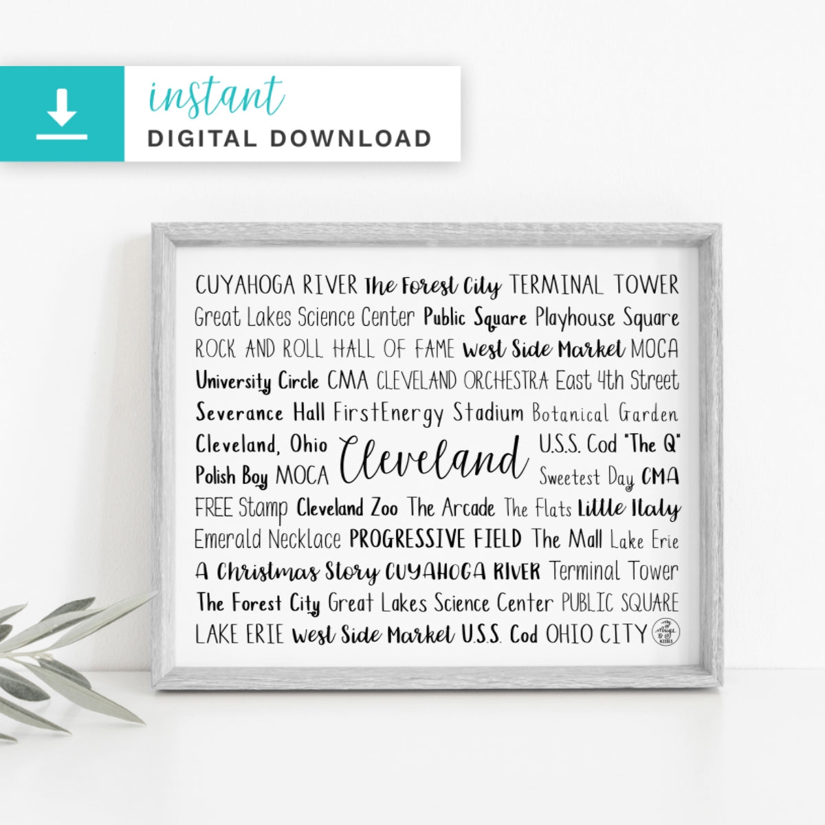 Cleveland, OH Digital Download