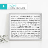 Milwaukee, WI Digital Download