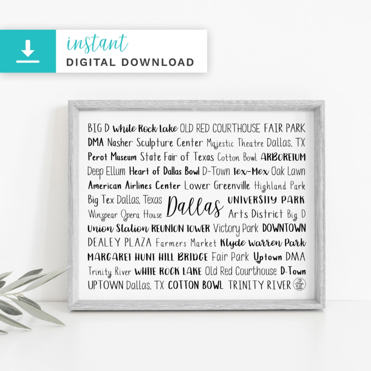 Dallas, TX Digital Download