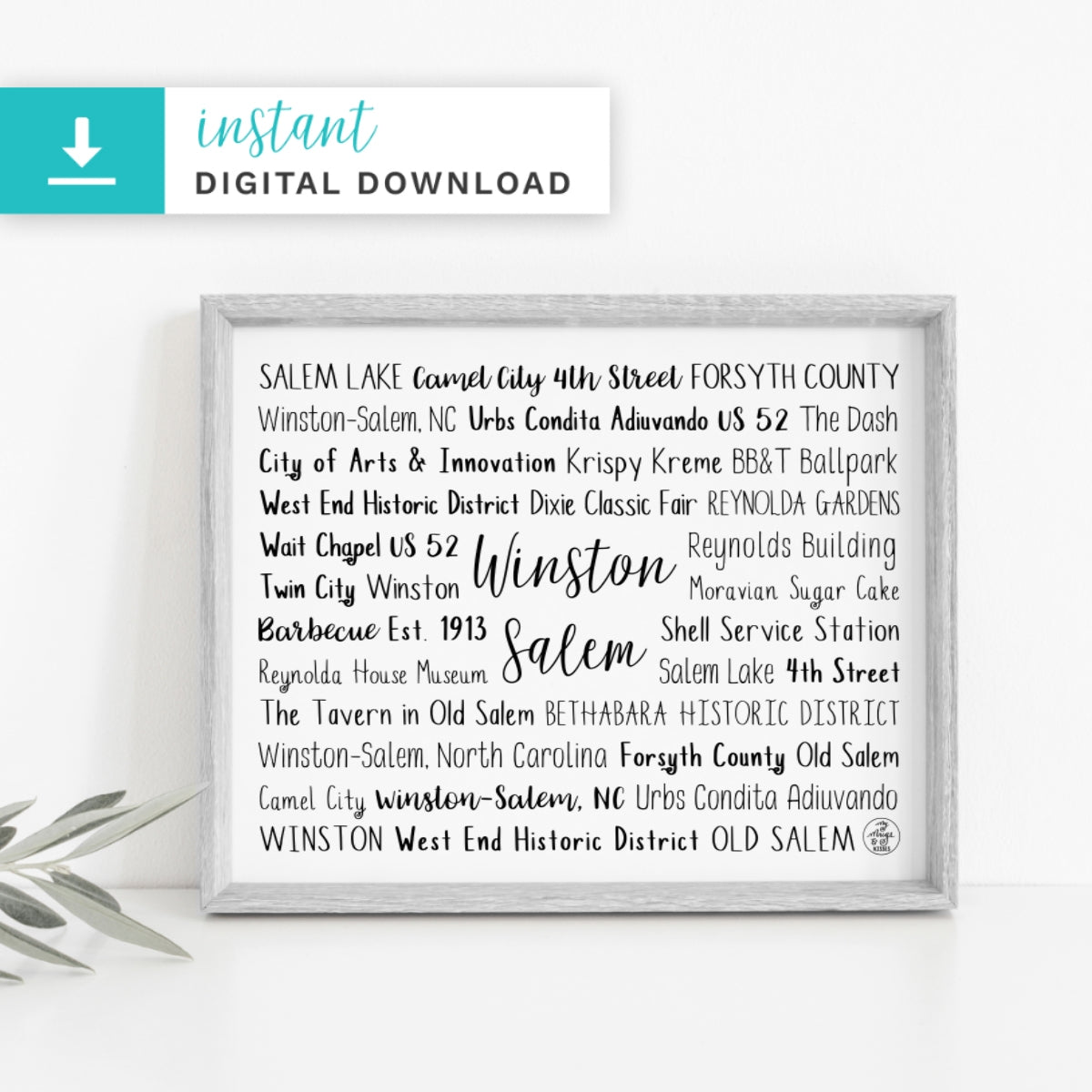 Winston-Salem, NC Digital Download