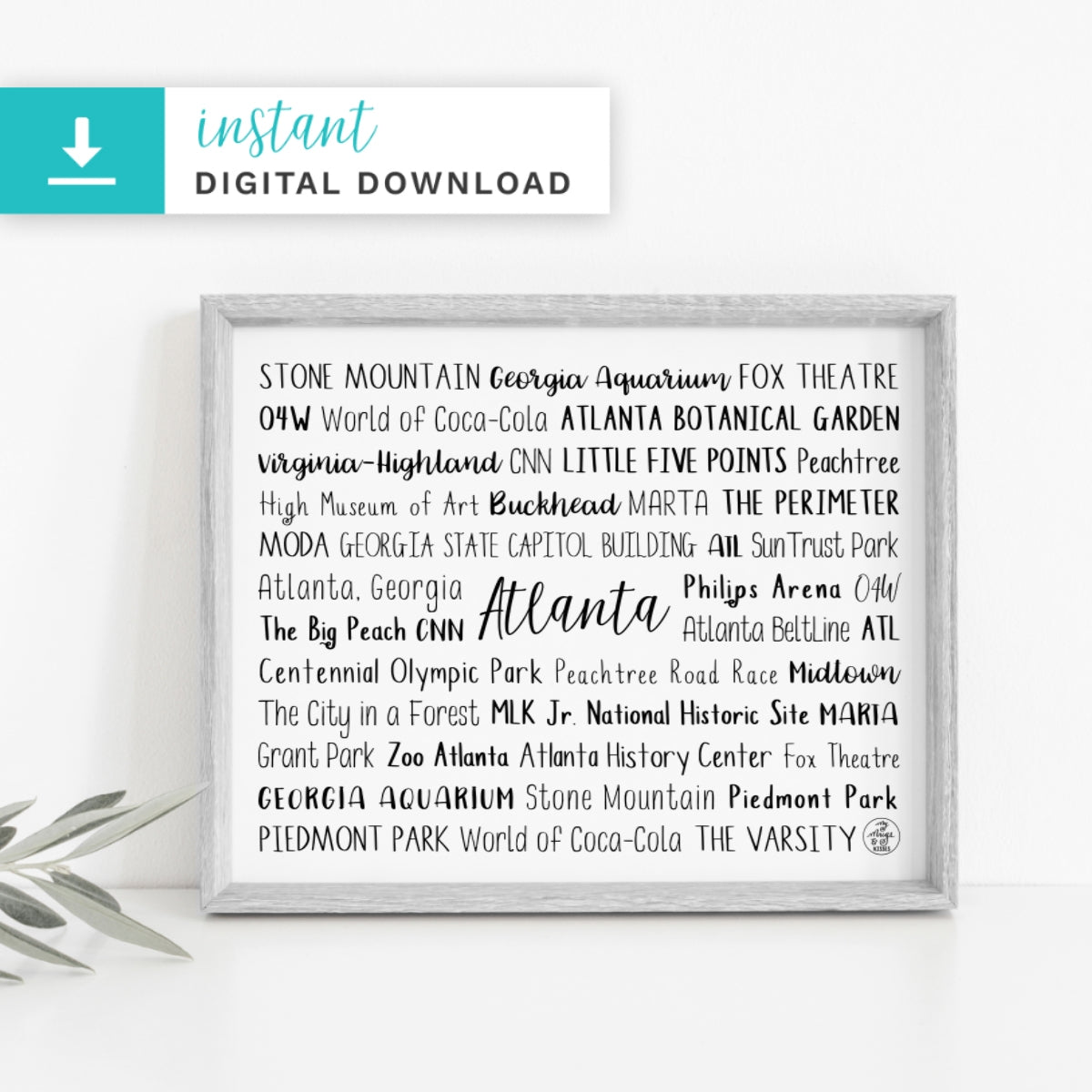 Atlanta, GA Digital Download