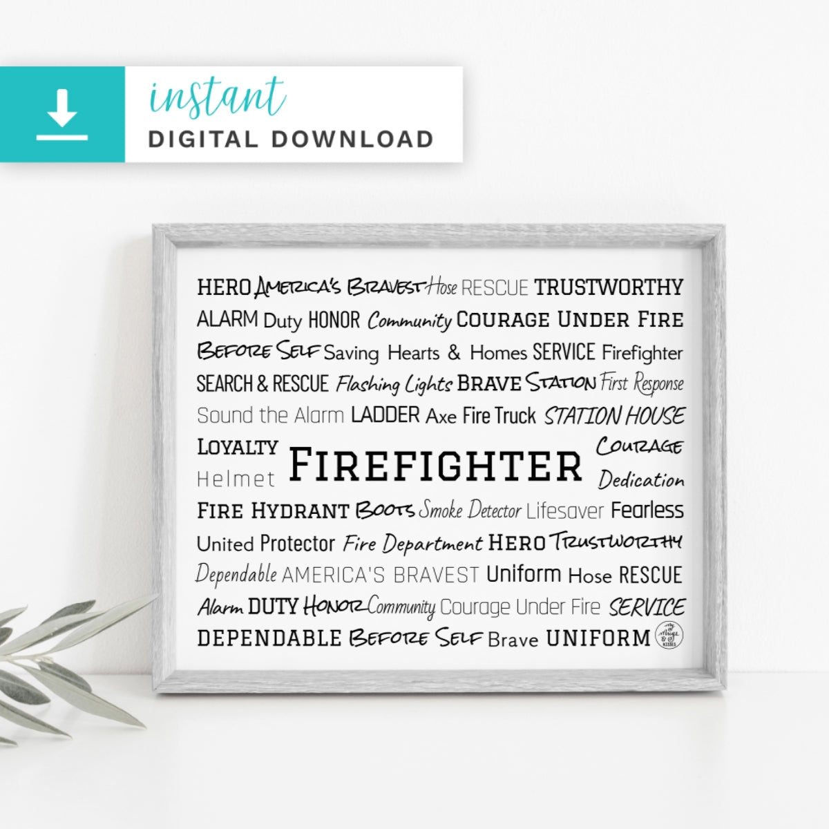 Firefighter Digital Download