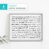 Names of God Digital Download