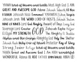 Names of God Digital Download