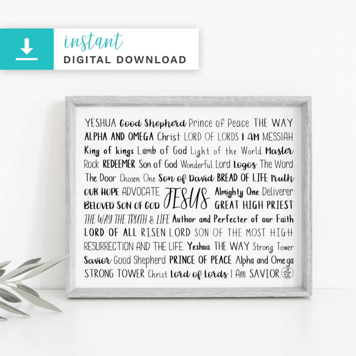 Names of Jesus Digital Download