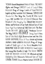 Names of Jesus Spiral Notebook
