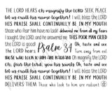 Psalm 34 Travel Mug