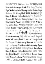 Cary, NC Spiral Notebook
