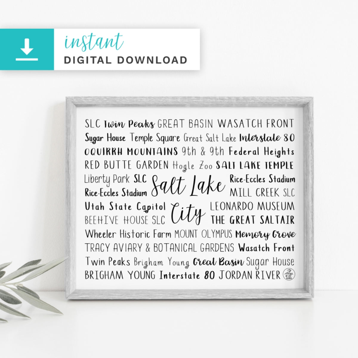 Salt Lake City, UT Digital Download