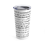 Prayer Scriptures Tumbler