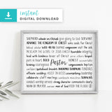 Pastor Digital Download