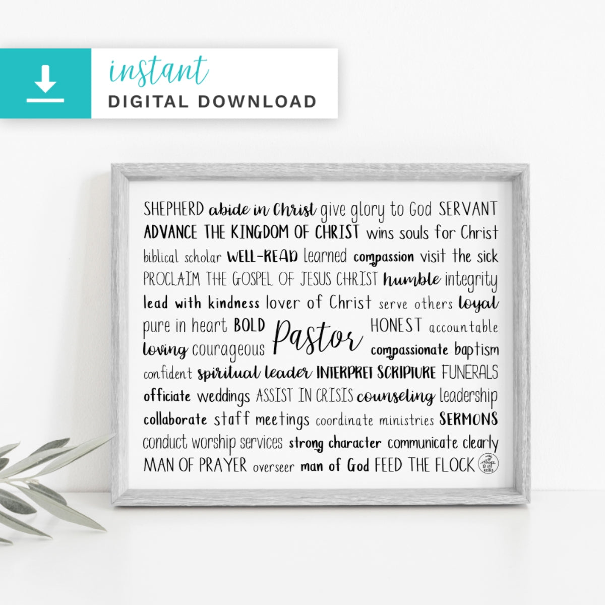 Pastor Digital Download