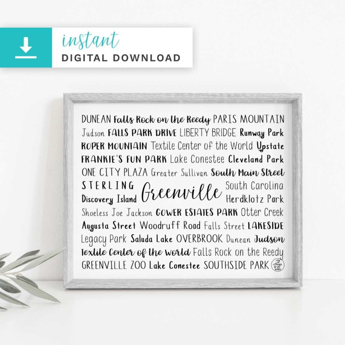 Greenville, SC Digital Download