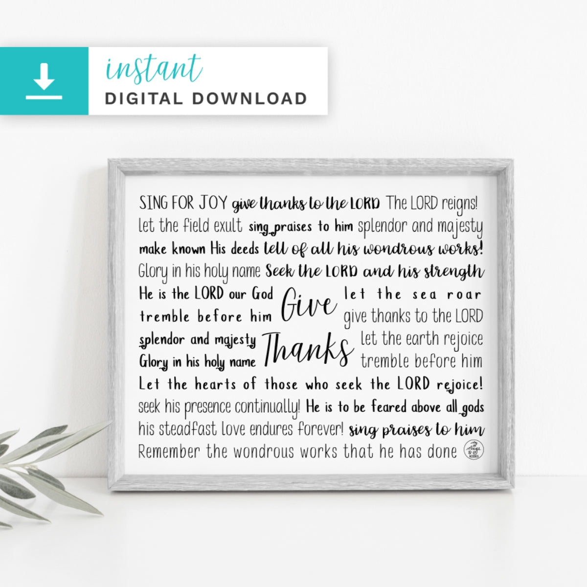Give Thanks Digital Download