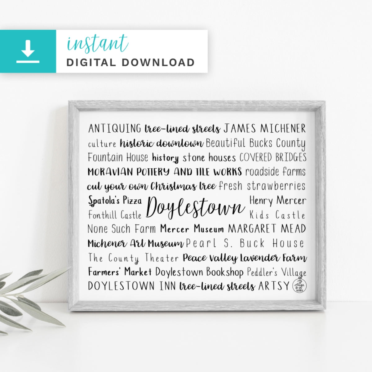 Doylestown, PA Digital Download