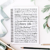 50th Birthday Spiral Notebook