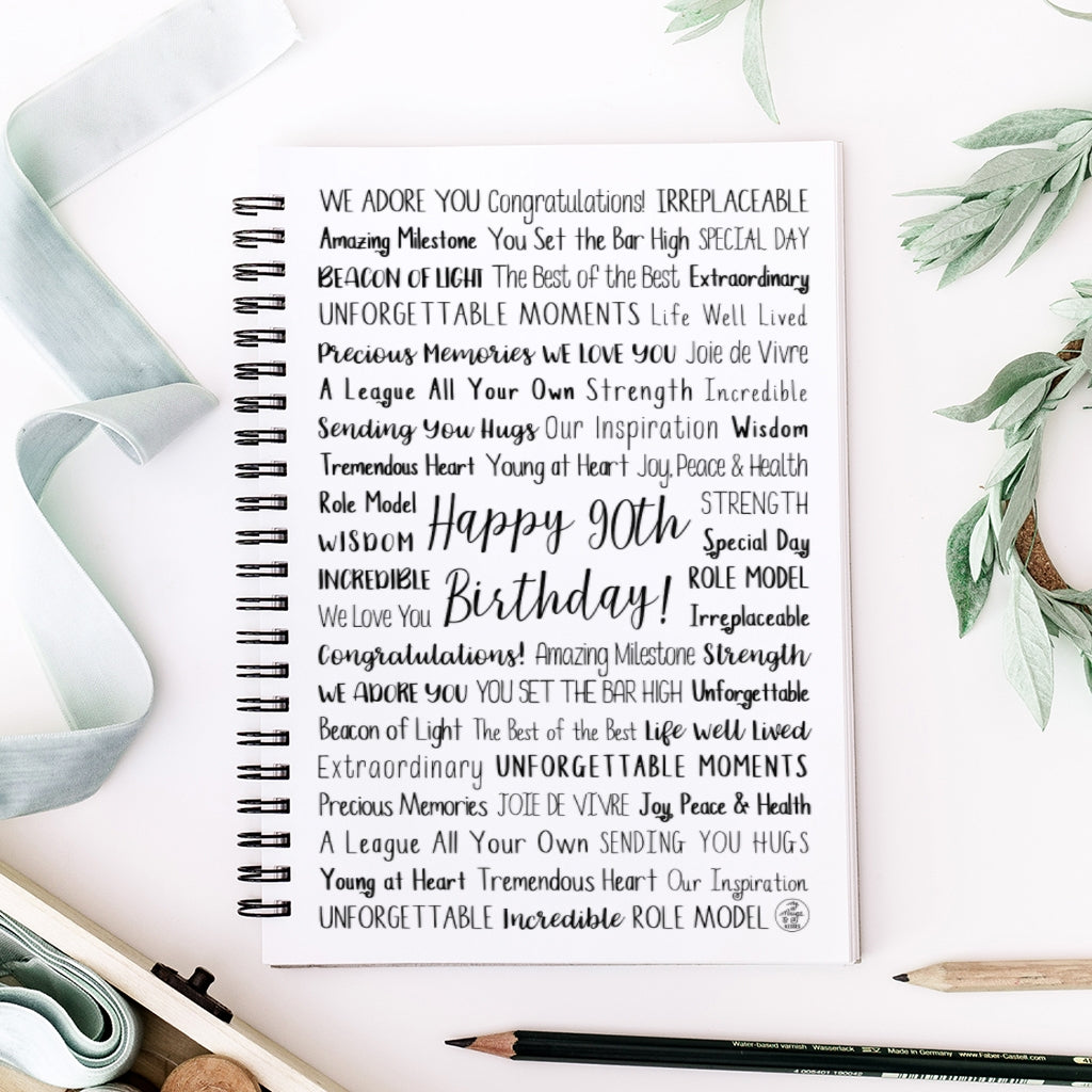 90th Birthday Spiral Notebook
