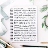 80th Birthday Spiral Notebook