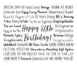 80th Birthday Travel Mug