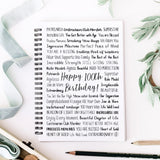 100th Birthday Spiral Notebook