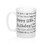 60th Birthday Mug