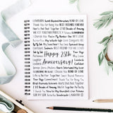 25th Anniversary Spiral Notebook