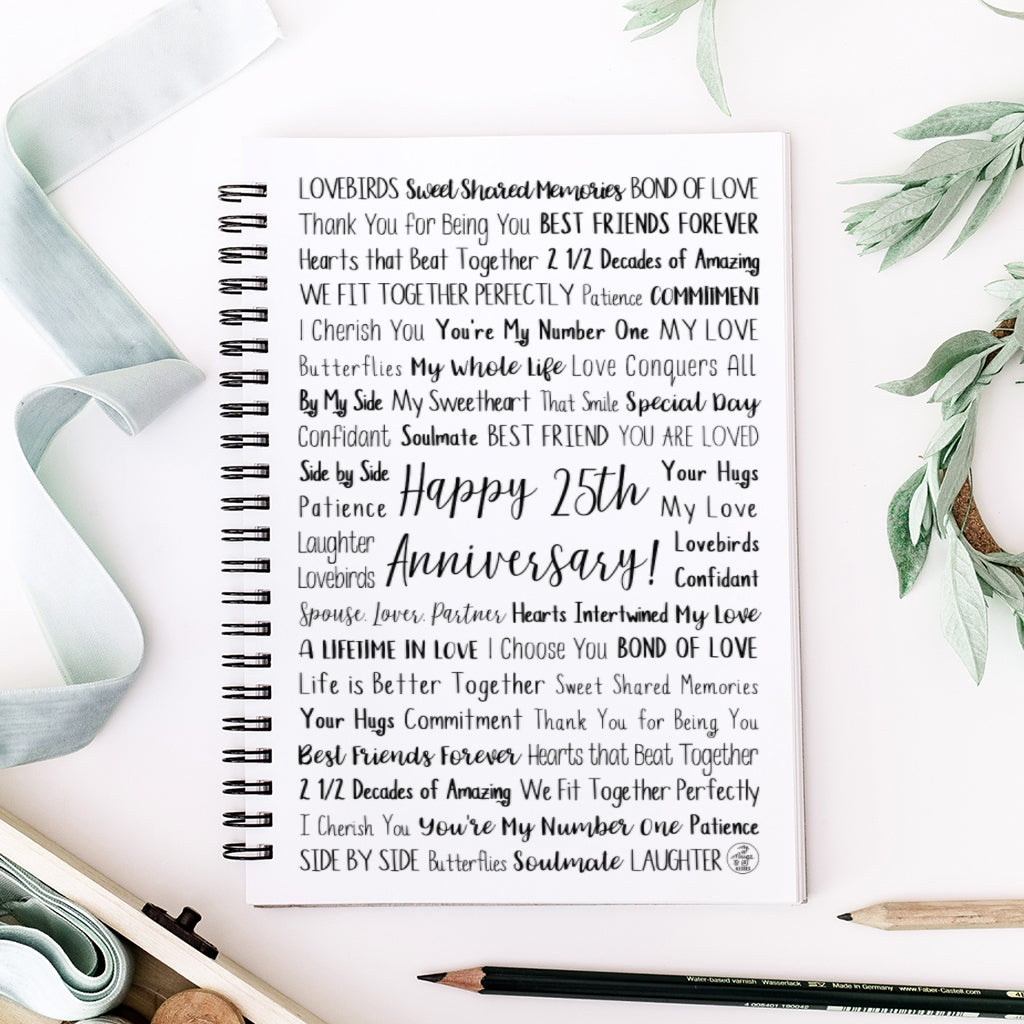 25th Anniversary Spiral Notebook