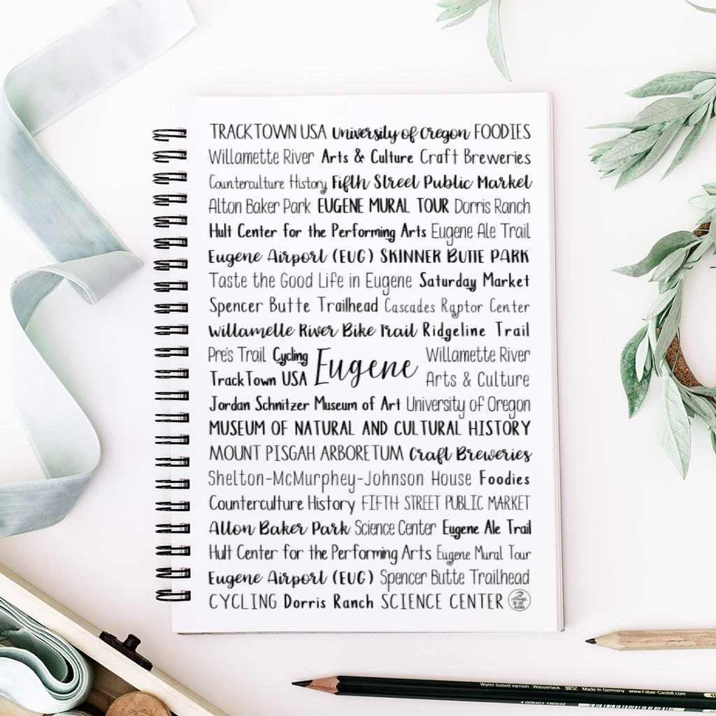 Eugene, OR Spiral Notebook