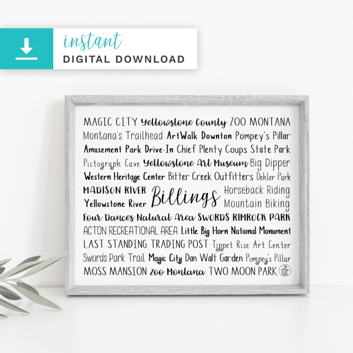 Billings, MT Digital Download