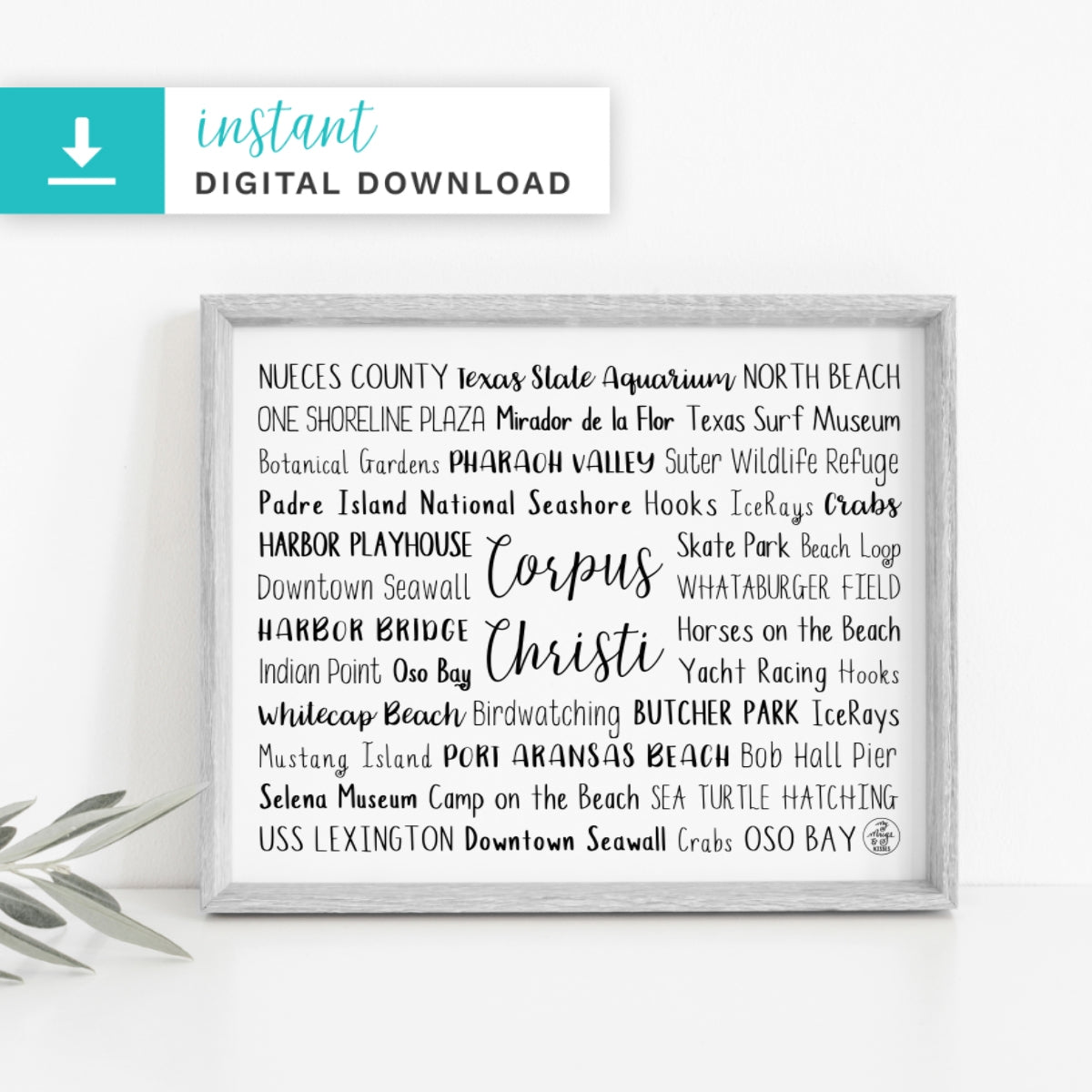 Corpus Christi, TX Digital Download