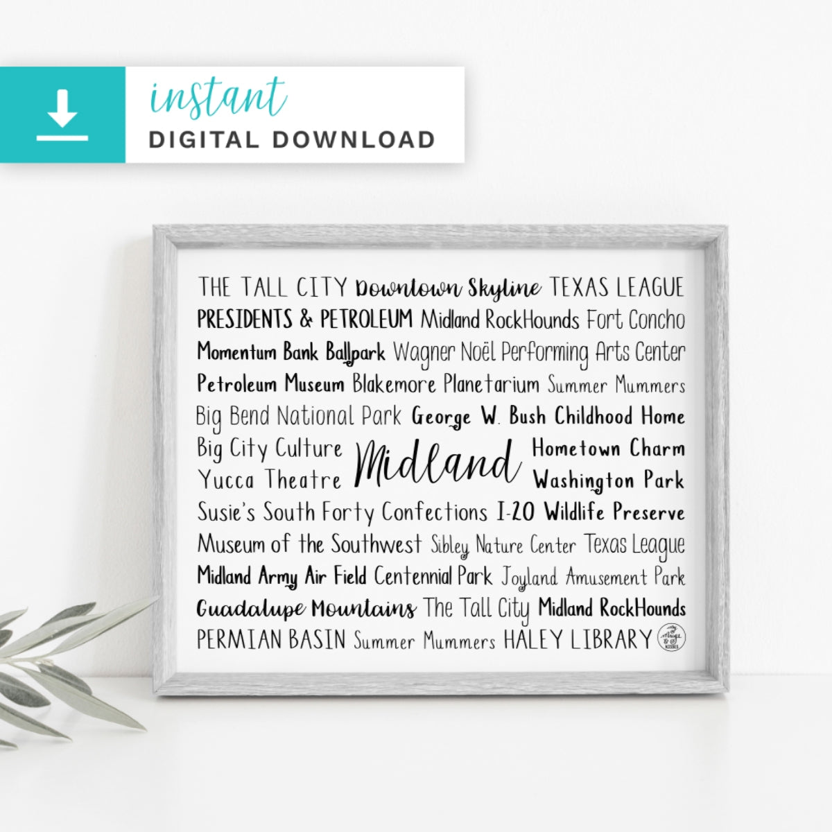 Midland, TX Digital Download