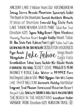 Lake Tahoe, CA Spiral Notebook
